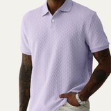 The Windlawn Men’s Casual Textured Summer Polo Shirt