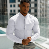 The Willowgate Men’s Slim Fit Stand Collar Shirt