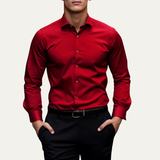 The Pordenone Men’s Slim Fit Stretch Button Down Dress Shirt