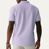 The Windlawn Men’s Casual Textured Summer Polo Shirt
