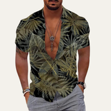 The Silverhill Ridge Men’s Summer Tropical Coconut Print Hawaiian Beach Shirt