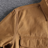 The Bellwood Men’s Vintage Canvas Cargo Shirt Jacket