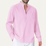 The Windgate Men’s Cotton Linen Double Pocket Casual Shirt