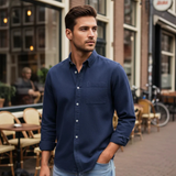 The Melrose Men’s Classic Oxford Style Button-Up Dress Shirt