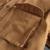 The Bellwood Men’s Vintage Canvas Cargo Shirt Jacket