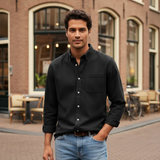 The Melrose Men’s Classic Oxford Style Button-Up Dress Shirt