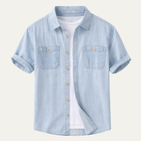 The Silvercrest Ridge Men’s Casual Denim 100% Cotton Shirt
