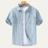 The Silvercrest Ridge Men’s Casual Denim 100% Cotton Shirt