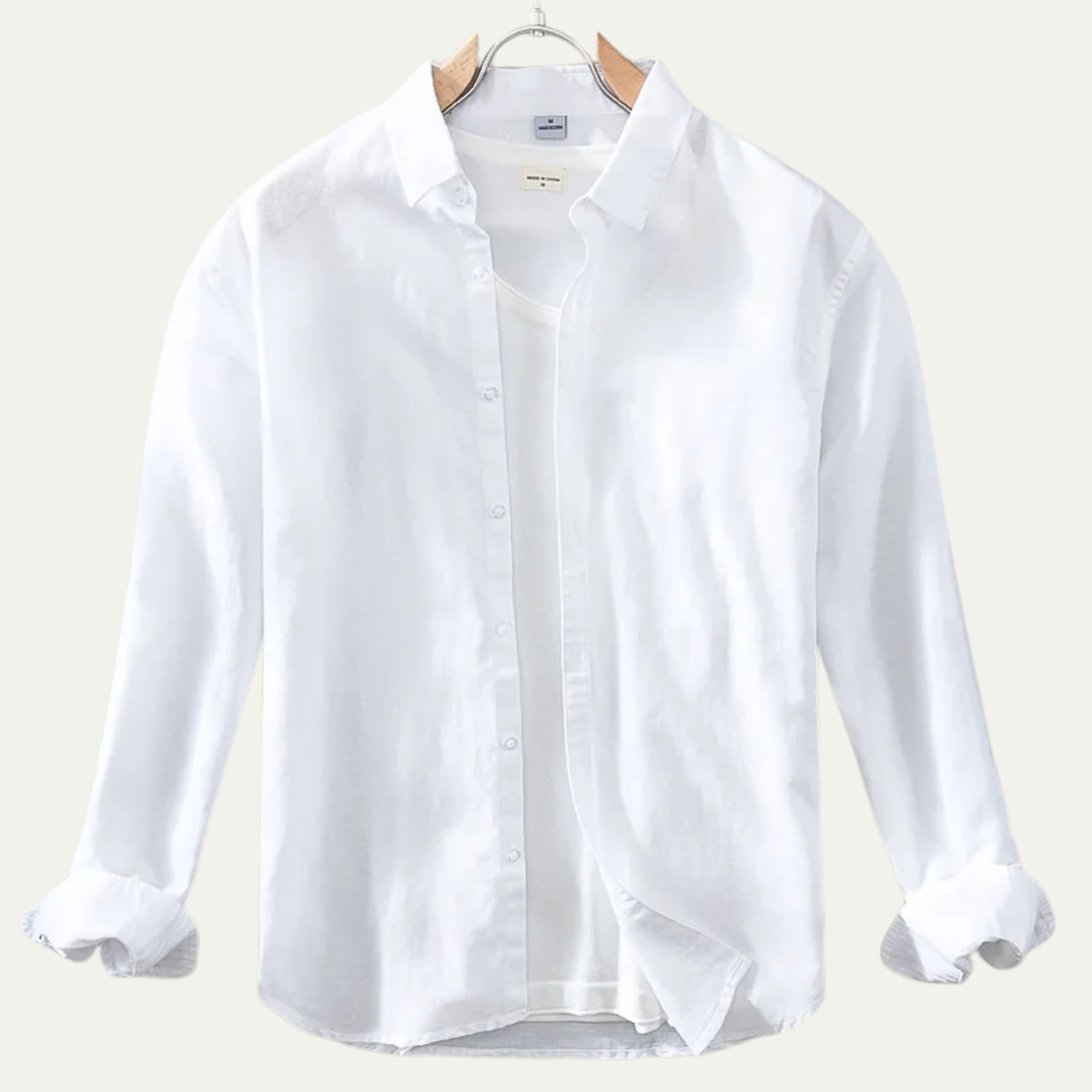The Brookmoor Men’s Classic Linen Cotton Button-Up Shirt