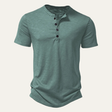 The Bathwick Men’s Breathable Henley Collar Summer T-Shirt