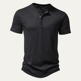 The Bathwick Men’s Breathable Henley Collar Summer T-Shirt