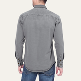 The Millridge Men’s Casual Denim Shirt with Double Pockets
