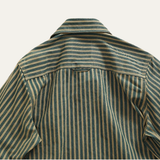 The Willowfall Men’s Nostalgic Casual Vertical Stripe Denim Shirt