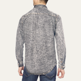 The Windcrest Men’s Casual Button-Up Vintage Denim Shirt
