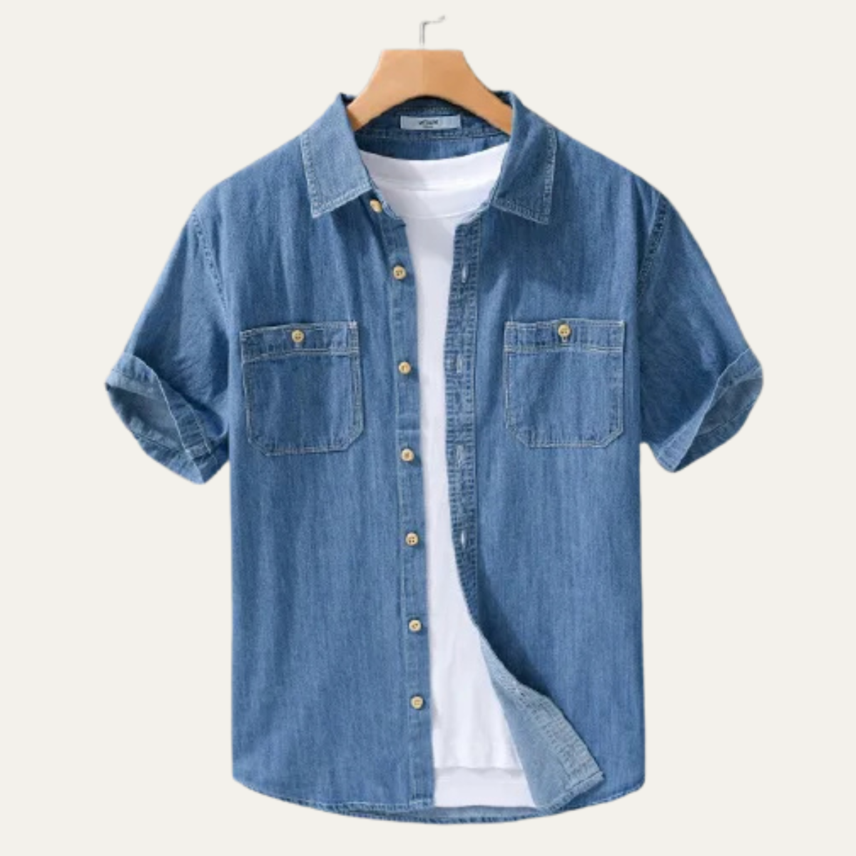The Silvercrest Ridge Men’s Casual Denim 100% Cotton Shirt