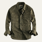 The Oak River Men's Safari Style Button-Up Workwear Shirt