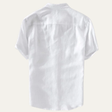 The Montland Men’s Lightweight Cotton Linen Relaxed Fit Shirt