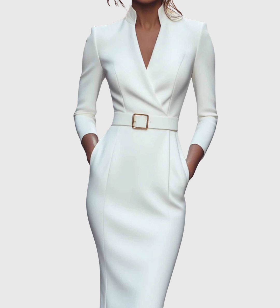 Camille | The Belted Power Maxi Dress