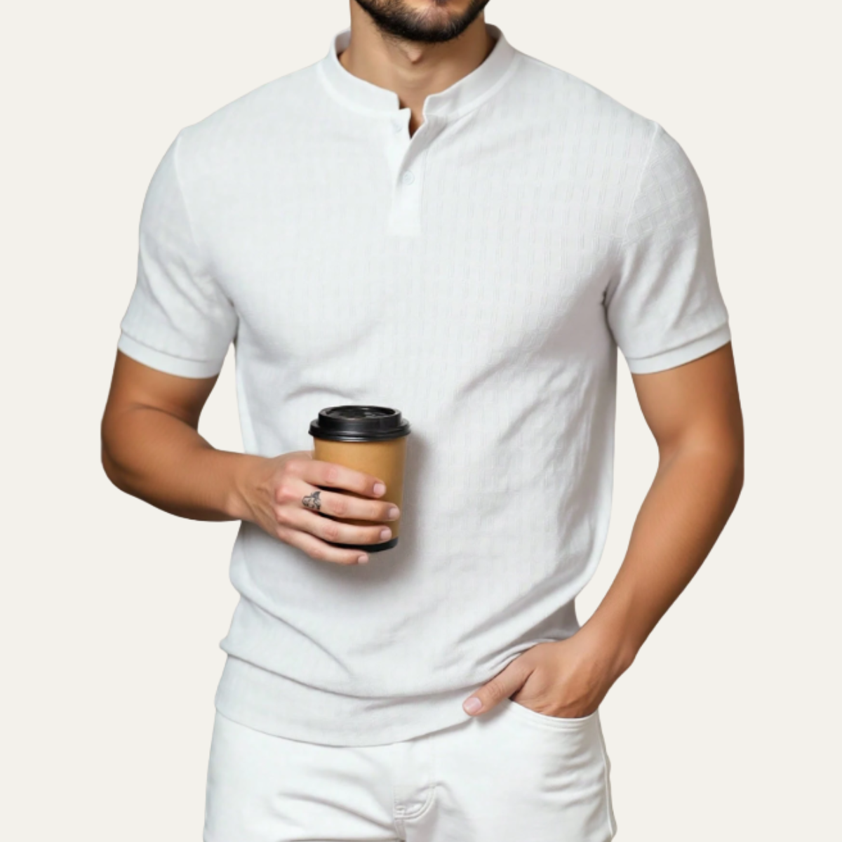 The Oakridge Hill Men’s Classic Textured Summer Polo Shirt
