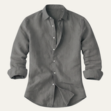 The Brookfall Ridge Men’s Trendy Summer Beach Linen Shirt