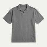 The Brookhurst Men’s Textured Knit Polo Shirt