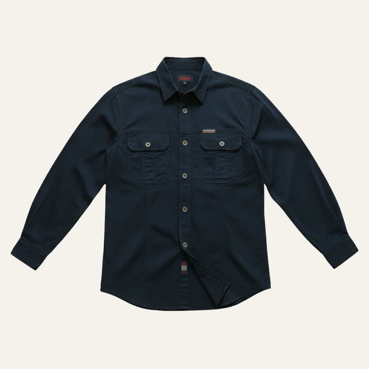 The Cedarfield Men’s Solid Colour Multi Pocket Soft Cargo Shirt