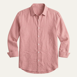 The Glenpark Ridge Men’s Linen Casual Button-Up Shirt