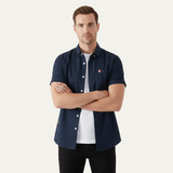 The Salerno Men’s Slim Fit Cotton Button-Up Shirt