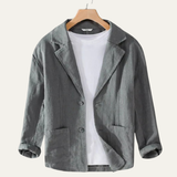 The Crestwood Hill Men’s Solid Colour Lightweight Linen Blazer