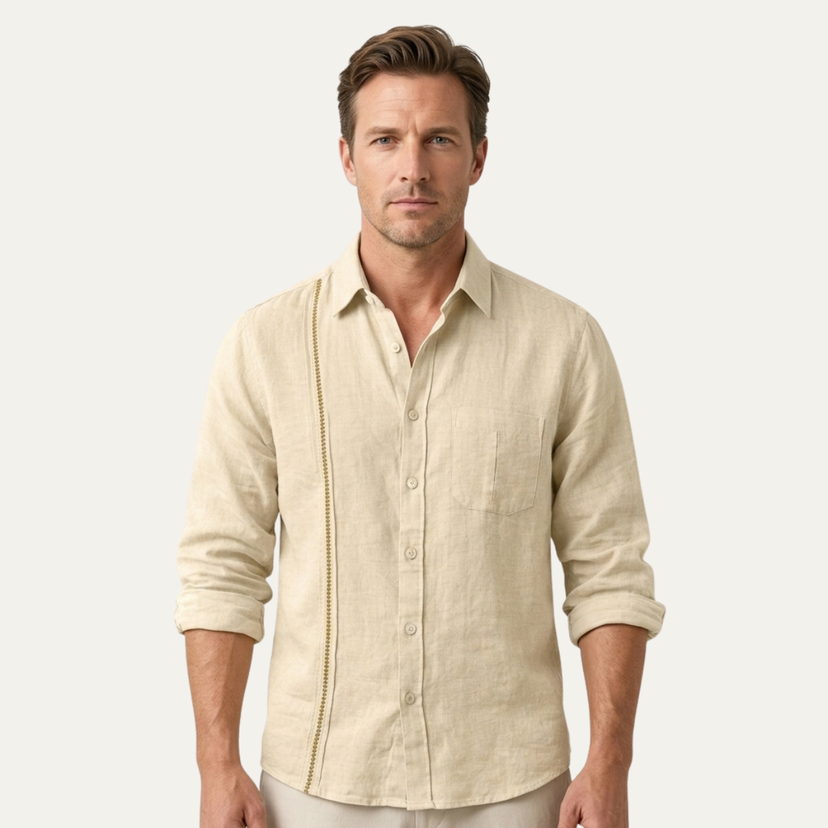 The Ridgehaven Men’s Button-Up Casual Beach Shirt