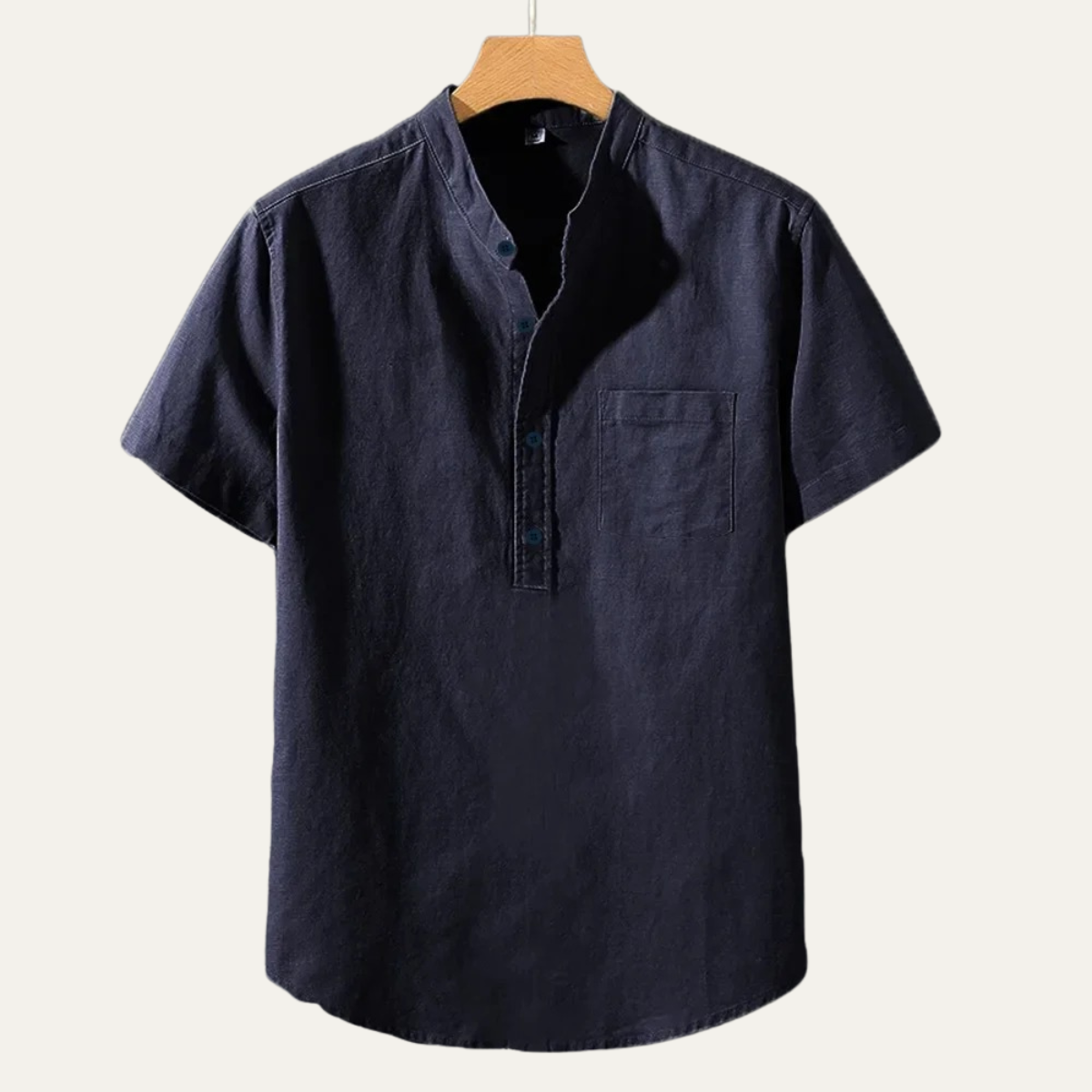 The Lakewood Hill Men’s Breathable Cotton Linen Shirt