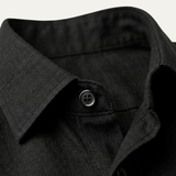 The Meadowrun Men’s Linen Trendy Button-Up Shirt