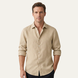 The Pinehurst Ridge Men’s Lightweight Summer Beach Linen Shirt