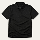 The Ravenswood Men’s Waffle Knit Half Zip Polo Shirt