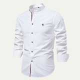 The Biella Men’s Mandarin Collar Smart Casual Button Shirt