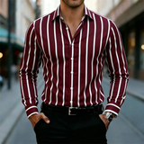 The Harwood Men’s Multicolour Vertical Stripe Casual Shirt