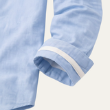 The Silverhaven Ridge Men’s Standing Collar Business Button-Up Shirt