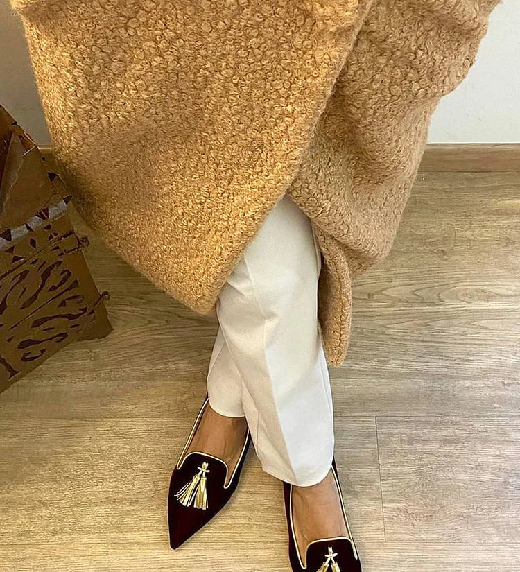 Portia - Bohemian Fringe Loafers