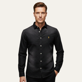 The Meadowford Men’s Slim Fit Cowboy Style Denim Shirt