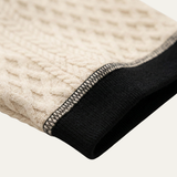 The Ashridge Hill Men’s Apricot Knitted Polo Shirt with Rib Knit Details