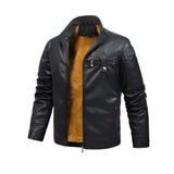 Gabriel™ | Vintage Leather Jacket with Cozy Fleece Lining