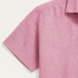 The Monaco Short Sleeve Linen Shirt for Men