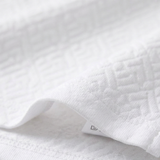 The Willowcrest Hill Men’s White Textured Elegant Polo Shirt