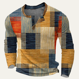 The Bluefield Men’s Textured Patchwork Design Polo Shirt