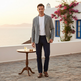 The Crestwood Hill Men’s Solid Colour Lightweight Linen Blazer