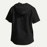 The Glenrock Men’s Cotton Linen Hooded Drawstring Casual Top