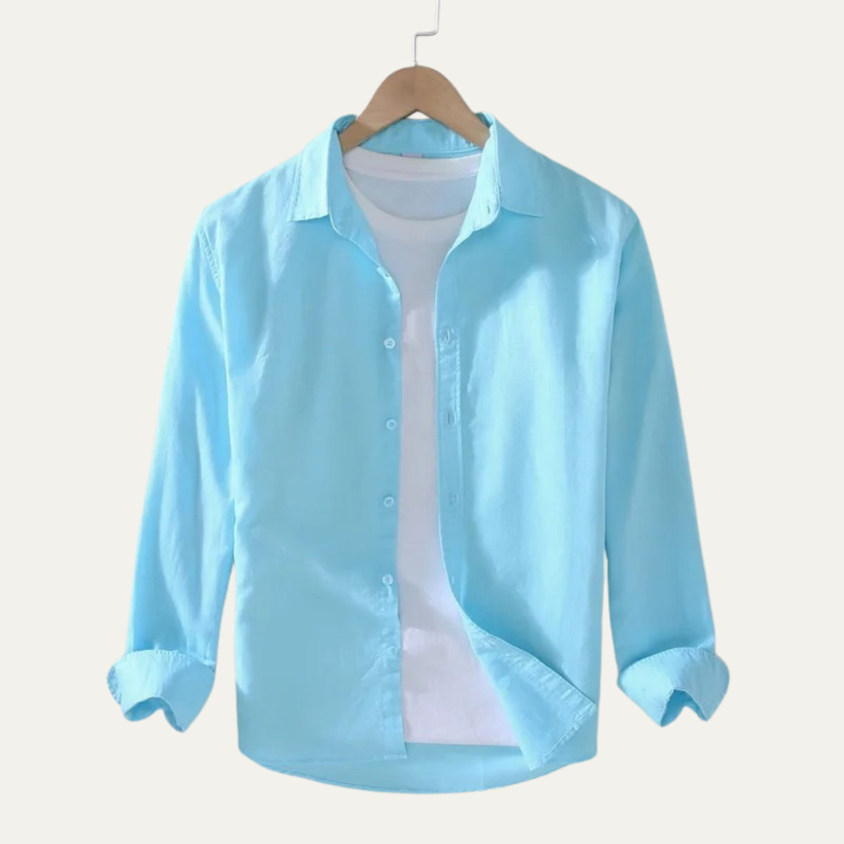 The Elmwood Park Men’s Summer Linen Cotton Retro Shirt
