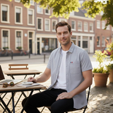 The Salerno Men’s Slim Fit Cotton Button-Up Shirt