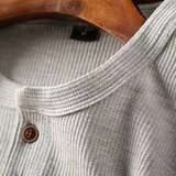 The Glenhurst Park Men’s Slim Fit Thermal Cotton Waffle Knit Henley Shirt