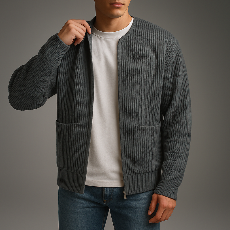 Calvin | Zip-Up Sleeveless Jacket